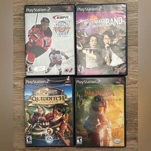 6 Used PlayStation PS2 Games Harry Potter NHL Narnia